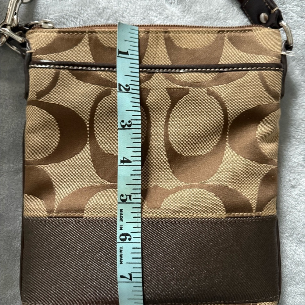 Coach Brown and Tan Crossbody Bag - Picture 3 of 3